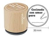 Woodies stamp Cocinado con amor para