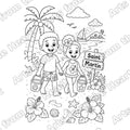 Assorted Design 07 Pre-Drawn Sip & Paint Canvas, 5x7 – Arts from the Heart SXM