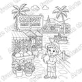 Assorted Design 11 Pre-Drawn Sip & Paint Canvas, 5x7 – Arts from the Heart SXM