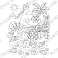 Assorted Design 22 Pre-Drawn Sip & Paint Canvas, 5x7 – Arts from the Heart SXM