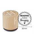 Woodies stamp READING makes happy