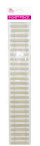 PICKET FENCE CRAFT 5x30CM NATURAL MINI