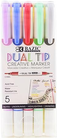 Dual Tip Creative Markers 5pcs