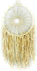 Touch of Nature 29” Hanging Macramé Ring with Braided Sun, 1 pc