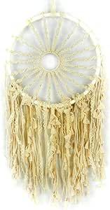 Touch of Nature 29” Hanging Macramé Ring with Braided Sun, 1 pc