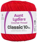 Aunt Lydia's Classic Cotton Crochet Thread Size 10 ATOM RED