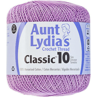 Aunt Lydia's Classic Cotton Crochet Thread Size 10  WOOD VIOLT