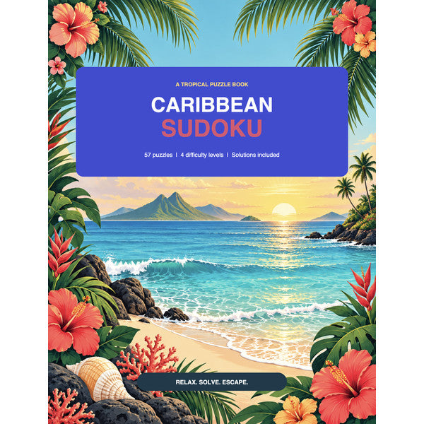 Caribbean Sudoku Escape Puzzle Book (80 pages) – Arts from the Heart SXM