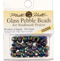 Mill Hill Glass Pebble Beads 5.5mm 30/Pkg-Rainbow