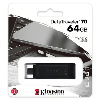 64GB USB Type-C/ 3.2 DataTraveler 70