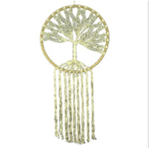 51” Macramé Hoop with Tree and Hanging Rope, 1 pc