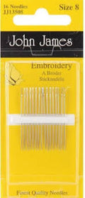 John James Embroidery Hand Needles-Size 8 16/Pkg