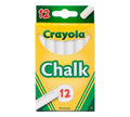 CRAYOLA 12-Count White Dustless Chalk