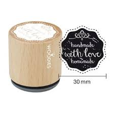 Woodies stamp handmade with love ...