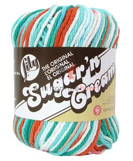 Lily  Sugar'n Cream Yarn Ahoy Ombre 2oz