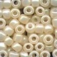 Mill Hill Glass Pebble Beads 5.5mm 30/Pkg-Oriental Pearl