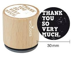Woodies stamp Thank you very much