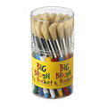 Bristle Rnd Multiclr Hndl