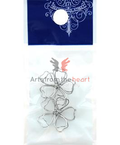 Resinate Wire Flower Large Silver 2pc