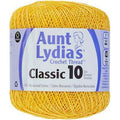 Aunt Lydia's Classic Crochet Thread Size 10 Golden Yellow