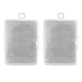 2pc 3.5"x2.5" Plastic Boxes