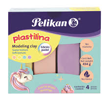MODELING CLAY W/4 PASTEL COLORS 454G