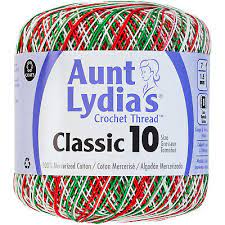 Aunt Lydia's Classic Cotton Crochet Thread Size 10  SH CMAS
