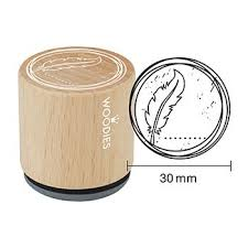 Woodies stamp Feather