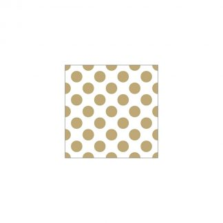 Napkin 33 Big Dots Gold FSC Mix 20 PC