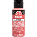 Folkart Acrylic Paint MULTI-SURFACE FIRE CORAL 2 OZ.