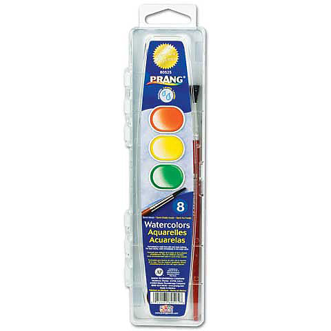 Prang Wshable W/c 8clr W/brush