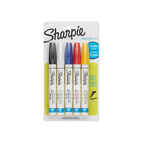 Sharpie POSTER-PAINT Marker Paint, Marker Fine, 5-Carded