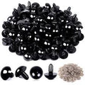 AFTH Plastic Safety Crochet Eyes, 12mm, 10pcs