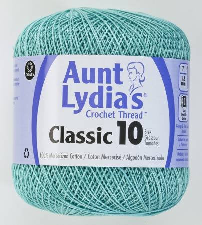 Aunt Lydia's Classic Crochet Thread Size 10 - Aqua