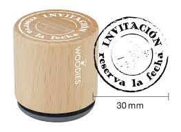 Woodies stamp INVITACI√ìN reserva la fecha