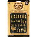WOOD BURNING TIP SET, 26 PC