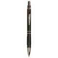 Black with Silver Trim Laserable Pen with Gripper