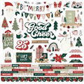 sticker - bb - christmas treasures - cardstock stickers (67 piece)