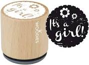 Woodies stamp It's a girl