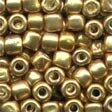 Mill Hill Glass Pebble Beads 5.5mm 30/Pkg-Old Gold
