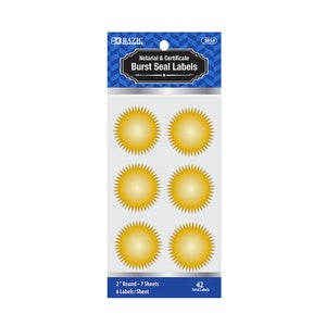 Gold Foilnotary/ Certfct Label