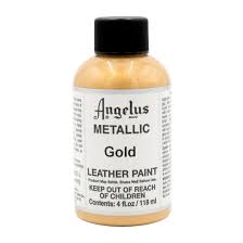 ANGELUS LEATHR PAINT - GOLD METALLIC 4OZ