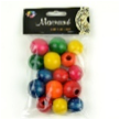 Macramé Beads, Multi Colored 15pcs 50g