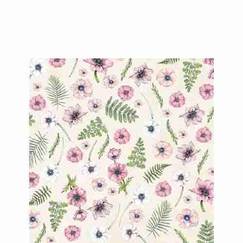 Napkin 33 Anemones Cream FSC Mix 20 PC