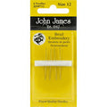 John James Embroidery Hand Needles-Size 12 Short 4/Pkg