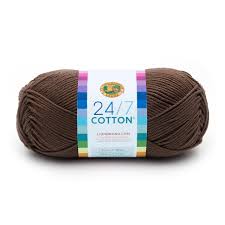 Lion Brand 24/7 Cotton Yarn-Cafe Au Lait