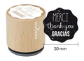 Woodies stamp MERCI thank you