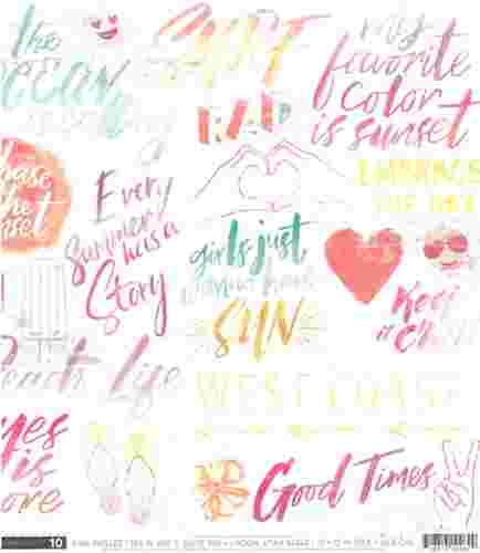 patterned paper - pp - summer lights - 12x12