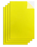 4PC 8"X12" ADHESIVE FOAM SHEET-YELLOW