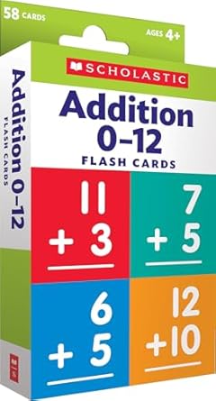 Flash Cards: Addition 0 - 12